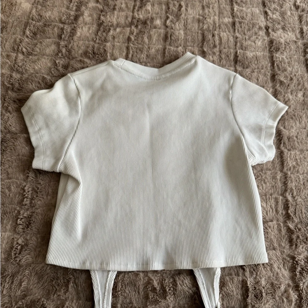 The Ragged Priest White Ribbed Top - Picture 4 of 4